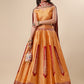 Lorenvalley Fashion Orange Ready to Wear Lehenga & Unstitched Blouse With Dupatta | Swadesiicart