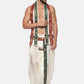 Sethukrishna Men Cream Coloured Solid Dhoti Pant With Angavastram | Swadesiicart