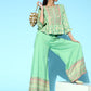 Juniper Womens Pistagreen Floral Printed Rayon Clothing Set | Swadesiicart