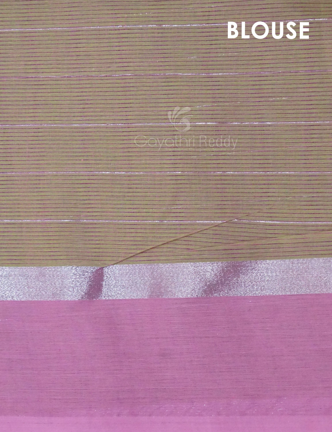 Dual Shade of Apple Green And Baby Pink Pure Mangalgiri Cotton By Gayathri Reddy Designer Studio | Swadesiicart