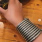 Tehzeeb Creations Women's Silver Viral Spiral Bangle For Girl And Women - Swadesiicart