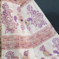 Cream Colour Block Print Crocia Mulmul Cotton Saree By Gayathri Reddy Designer Studio | Swadesiicart