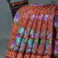 Shades of Maroon Colour Floral Design Semi Chanderi Saree By Gayathri Reddy Designer Studio | Swadesiicart