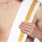 Sethukrishna Men White & Gold-Toned Solid Ready Made Dhoti Pants | Swadesiicart