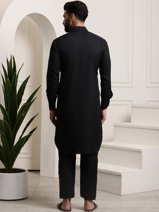 Sojanya Cotton Linen Kurta With Pyjamas | Swadesiicart
