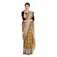 Exclusive Collection 100% Pure Cotton Light Beige Tant Saree With Hand Weaving Work - Swadesiicart