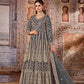 Anaita Grey Embroidered Net Anarkali Suit