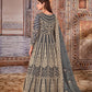 Anaita Grey Embroidered Net Anarkali Suit