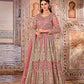 Anaita Light Purple Embroidered Net Anarkali Suit