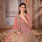 Anaita Light Purple Embroidered Net Anarkali Suit