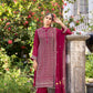Anaita Rani Pink Embroidered Glory Silk Plazzo Suit