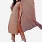 HERE&NOW Lucknowi Chikankari Schiffli Chanderi Silk Kurta Trousers with Organza Dupatta | Swadesiicart