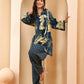 Vaasva Women Cobalt Blue Cotton Cord Set With Fashi Pant - Swadesiicart