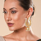Yellow Chimes Women Gold-Toned Contemporary Chandbali Jumka Earrings | Swadesiicart