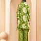 Vaasva Women Green Cotton Cord Set With Printed Pants - Swadesiicart