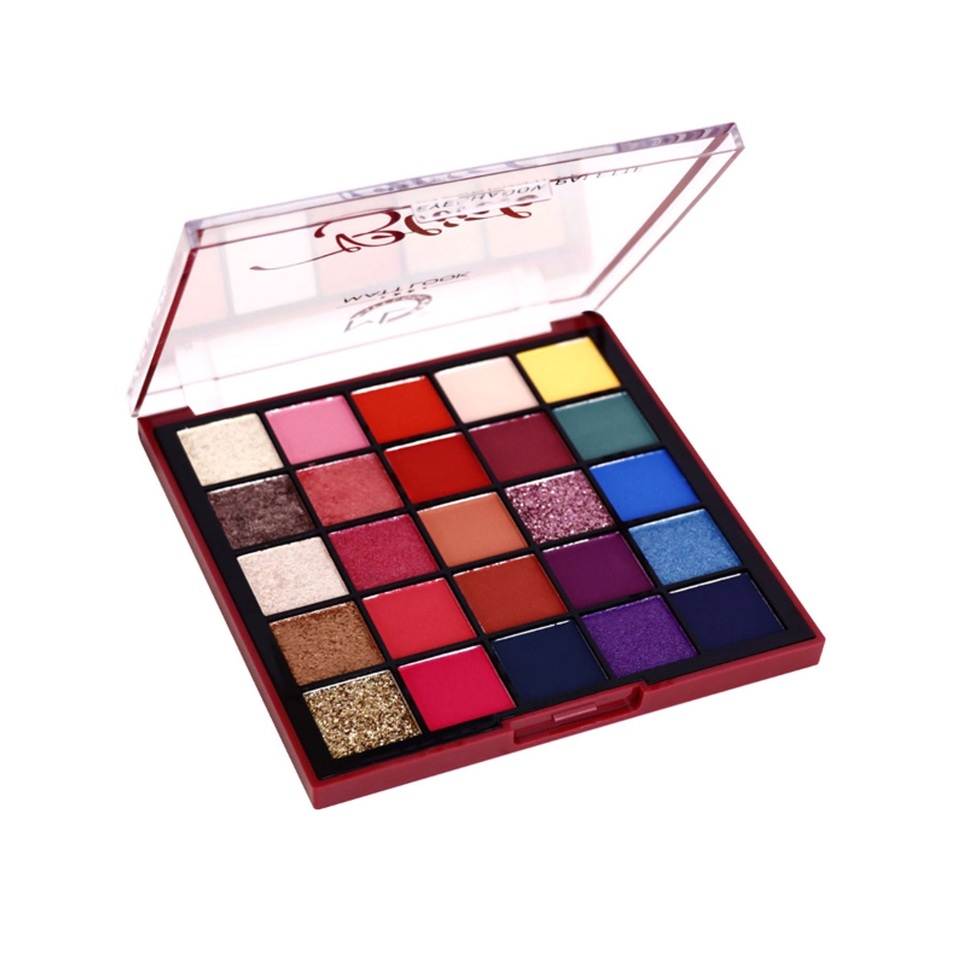 Matt Look 25 Colors Blink Eyeshadow Palette - 01 - Swadesiicart