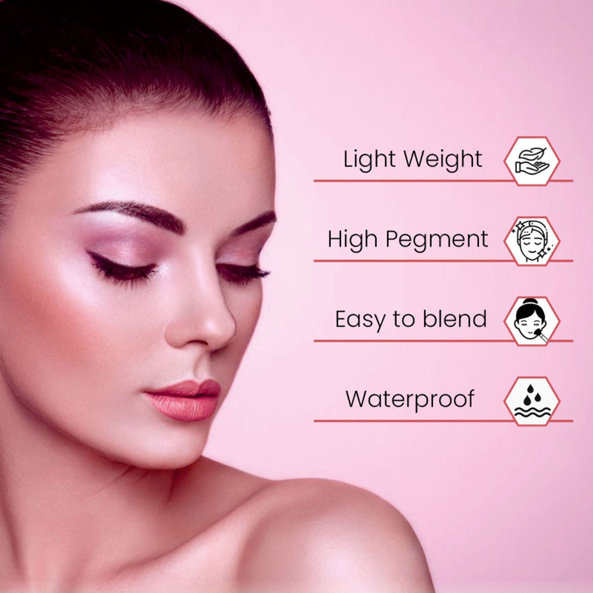 Matt Look 25 Colors Blink Eyeshadow Palette - 02 - Swadesiicart