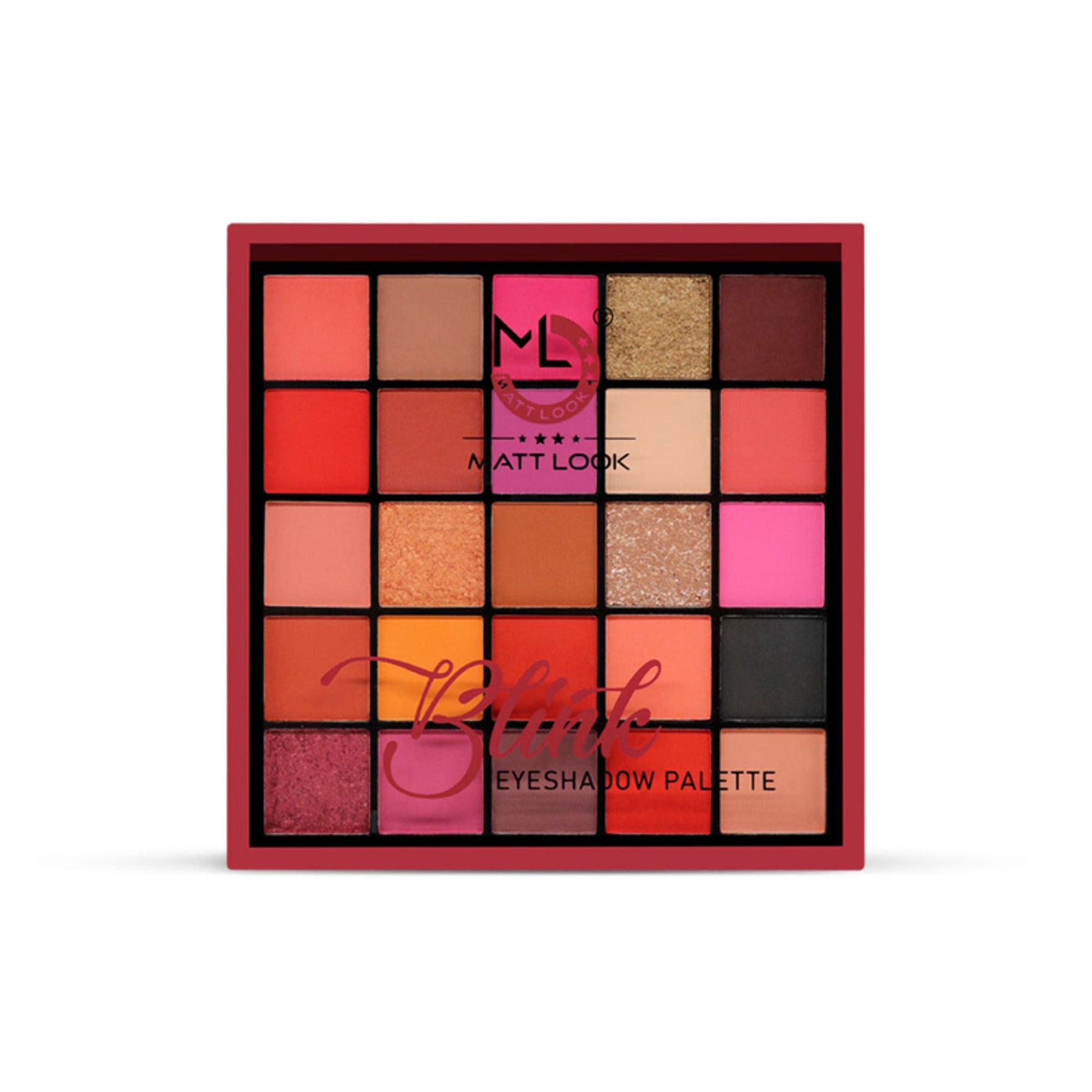 Matt Look 25 Colors Blink Eyeshadow Palette - 03 - Swadesiicart