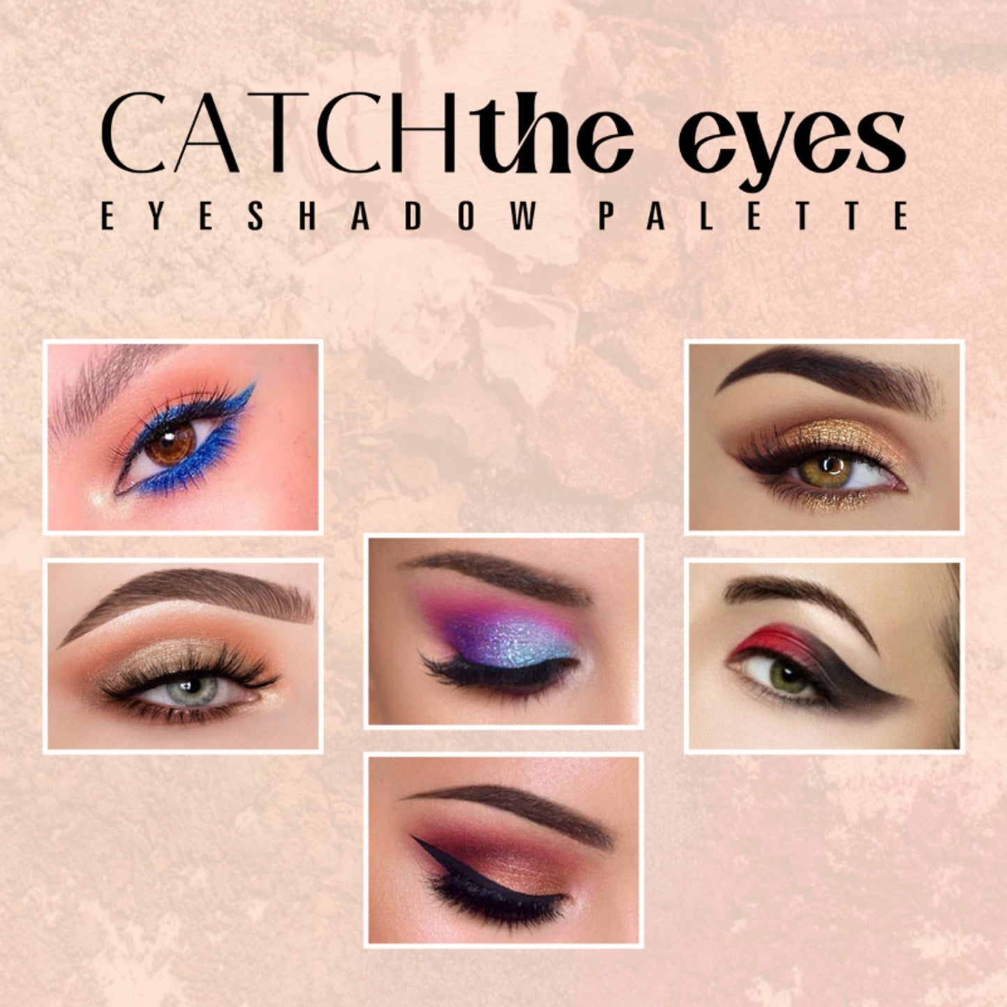 Matt Look 36 Colors Catch The Eyes Eyeshadow Palette - 02 - Swadesiicart