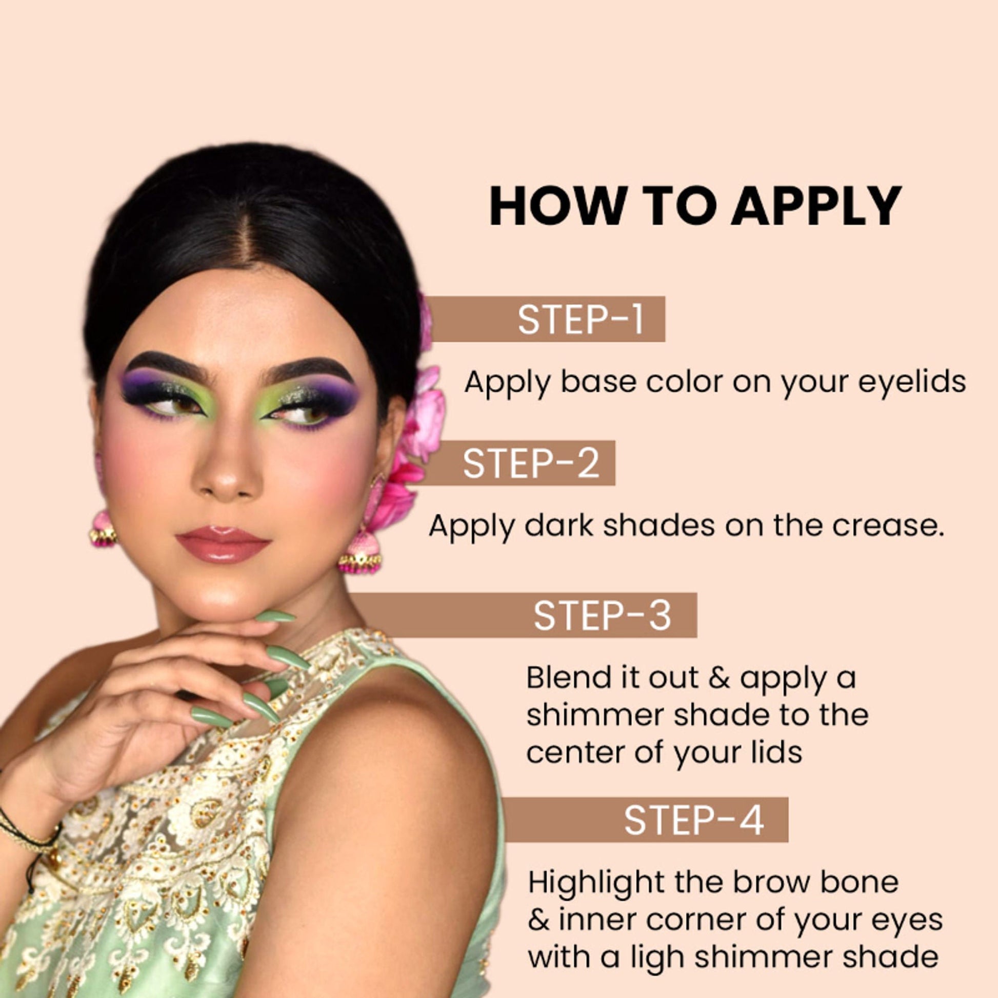 Matt Look 36 Colors Catch The Eyes Eyeshadow Palette - 02 - Swadesiicart