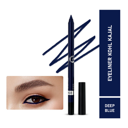 Matt Look Single Stroke Eyeliner Kohl Kajal - Deep Blue - Swadesiicart