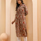 Vaasva Women Ajrakh Printed Kurta Pant Set | Swadesiicart