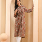 Vaasva Women Ajrakh Printed Kurta Pant Set | Swadesiicart