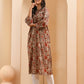 Vaasva Women Ajrakh Printed Kurta Pant Set | Swadesiicart