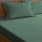 KLOTTHE Green Striped 210 TC Bedsheet with Pillow Covers - Swadesiicart
