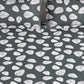 Story@home Arena Grey & White Floral Printed 180 TC Bedsheet & Pillow Covers