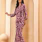 Vaasva Women Ikat Cord Set With Bell Bottom Pants - Swadesiicart