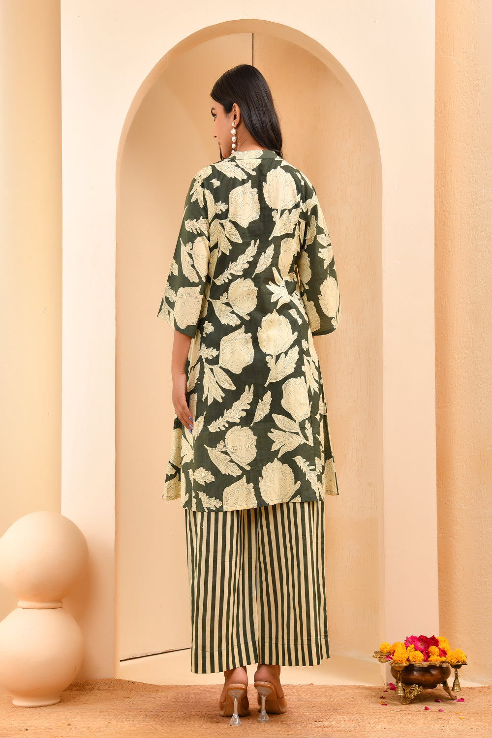 Vaasva Women Floral Aline Printed Cord Set - Swadesiicart