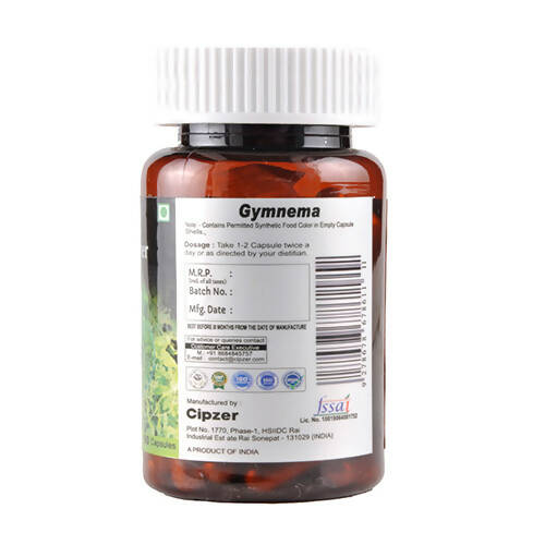 Cipzer Gymnema Capsules - Swadesiicart