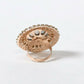 Mominos Fashion Joharkamal Gold-Polished Stone Studded Adjustable Finger Ring - Design 06 - Swadesiicart