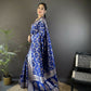 Joban Fashion Royal Blue Meenakari Banarasi Silk Sarees | Swadesiicart