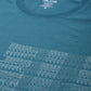 Alcis Men Teal Blue Typography Printed Slim Fit Gym T-shirt | Swadesiicart