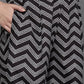 Ahalyaa Women Printed Ethnic Co-Ords - Black Color - Swadesiicart