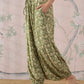 InWeave Apple Green Ikkat Print Harem Pant - Swadesiicart