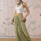 InWeave Apple Green Ikkat Print Harem Pant - Swadesiicart