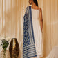 InWeave Women's White Strappy Kurta Palazzo Set - Swadesiicart