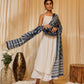 InWeave Women's White Strappy Kurta Palazzo Set - Swadesiicart