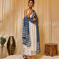 InWeave Women's White Strappy Kurta Palazzo Set - Swadesiicart