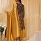 InWeave Charcoal Black Leheriya Silk Set - Swadesiicart