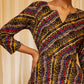 InWeave Charcoal Black Leheriya Silk Set - Swadesiicart