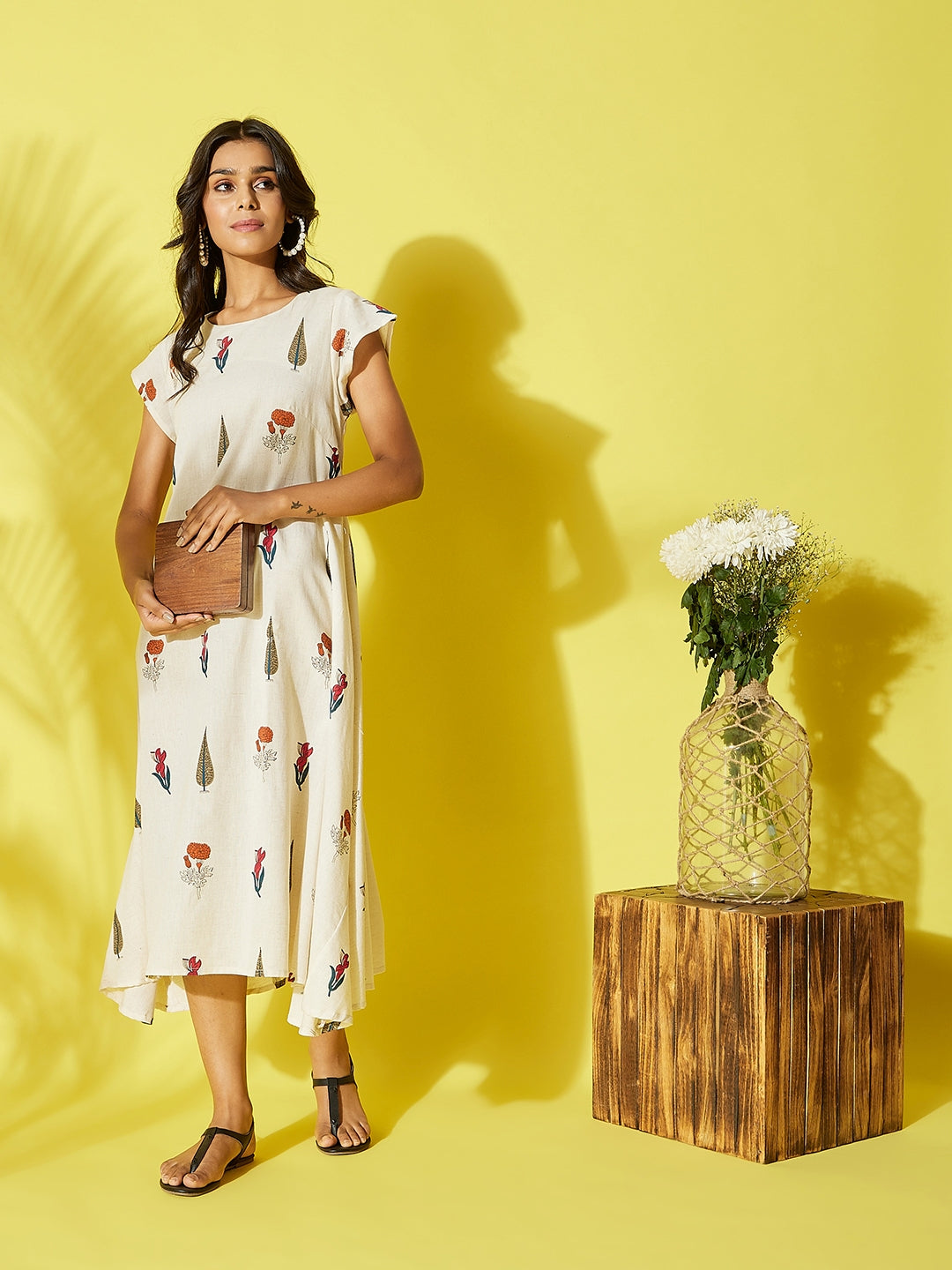 InWeave Muria Groovy Art Dress - Swadesiicart