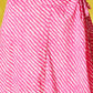 InWeave Pink Lehriya Top Set With Dupatta - Swadesiicart