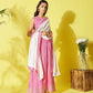InWeave Pink Lehriya Top Set With Dupatta - Swadesiicart