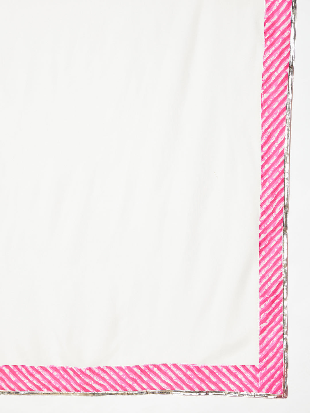 InWeave Pink Lehriya Top Set With Dupatta - Swadesiicart