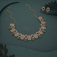Tehzeeb Creations Gold-Polished Green And Maroon Colour Choker With Dangle Earrings - Swadesiicart