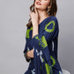 Indian Clothing Kalini Bandhani Dyed Kurta with Trousers & Dupatta